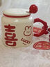 GIOIO結婚禮物喜字對杯創(chuàng  )意送閨蜜朋友馬克杯新婚禮物杯子一對情侶水杯 喜小兔（單杯） 無(wú)包裝(杯+蓋+球勺) 曬單實(shí)拍圖