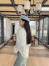 班尼路長(cháng)袖t恤女裝春秋冬純棉打底衫潮流寬松小個(gè)子女生百搭純色上衣服 白#純色 【100%純棉】 M 曬單實(shí)拍圖
