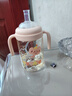 小土豆（potato）PPSU吸管奶瓶一歲以上大寶寶帶手柄重力球吸嘴330ml 淺桃粉 曬單實(shí)拍圖