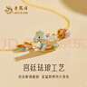 老鳳祥歡快旋轉(zhuǎn)木馬銀項鏈女生肖馬款琺瑯吊墜套鏈七夕情人節(jié)禮物送女友 歡快木馬項鏈【配品牌禮盒】 曬單實拍圖