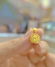 御龍鏡碎碎冰黃金耳釘女 999足金爆閃5G方糖耳環(huán)幾何方牌耳飾情人節(jié)禮物 附送鑒定證書 曬單實拍圖