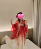 安妮優(yōu)兒女童漢服秋裝中國風2025兒童裝超仙古裝女孩古風裙子 紅色 160 曬單實拍圖