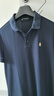 Hush Puppies【涼感冰皮】暇步士男裝2025夏季百搭舒爽涼感短袖polo衫 墨藍(lán)色 L 曬單實(shí)拍圖