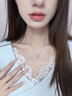 DRIG銀項鏈女2025新款輕奢小眾高級感精致生日禮物送女朋友老婆告白 冰透蝴蝶結項鏈【品牌輕奢禮盒】 925銀鏈條+玉髓 曬單實(shí)拍圖