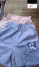 真維斯女童褲子夏季中大童薄款時(shí)髦洋氣花苞腰五分褲兒童休閑夏裝短褲 【純棉短褲】紫/小紫兔比耶K 130 曬單實(shí)拍圖