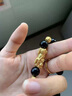 中國黃金（CHINA GOLD）黃金貔貅手鏈男女款足金轉運珠手串520情人節(jié)禮物送男友老公爸爸 10mm黑曜石【八方來財】約4.1g 曬單實拍圖