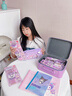 凱蒂貓（hellokitty）兒童文具套裝大禮包女生小學(xué)生7-10歲女孩庫洛米生日禮物禮盒 庫洛米文具皮革箱【進(jìn)階款】 曬單實拍圖