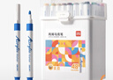 得力（deli）48色圓桿丙烯馬克筆兒童學(xué)生桶裝水彩筆生日禮物防水手繪咕卡熒光記號筆涂鴉HM353學(xué)生開學(xué)禮物 曬單實(shí)拍圖