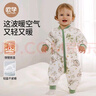 歐孕（OUYUN）睡袋嬰兒春秋款空氣層夾棉兒童分腿寶寶防踢被子神器純 白馬戲團【春秋17-25℃】 110碼-身高105-120年齡3.5-5.5歲 曬單實(shí)拍圖
