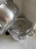 蒸鍋加厚食品級(jí)不銹鋼家用二三四層蒸饅頭多層蒸煮電磁爐通用 【316抗菌食品不銹鋼】特厚款 1cm 豪華金柄蒸鍋30cm二層 曬單實(shí)拍圖