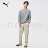 彪馬（PUMA）寬松純色休閑衛(wèi)衣套頭衫男子新款圓領(lǐng)長袖運動上衣690249 灰色-03 L (180/100A) 曬單實拍圖