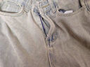 定原牛仔褲男春夏季新款美式vibe復古潮牌拼接修身顯瘦直筒微喇褲子男 黃泥色常規 L【建議110-125斤】 曬單實(shí)拍圖