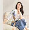 對白文森特·梵高聯(lián)名文藝印花短袖襯衫女夏2025新款寬松休閑上衣 月光白 L 曬單實拍圖