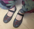頤福元老北京布鞋女春款中老年閏月媽媽鞋軟底防滑老人鞋子透氣奶奶單鞋 黑色 2105 38 曬單實(shí)拍圖