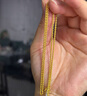 展緣麻繩鏈黃金項(xiàng)鏈金鏈子999足金包銀麻花鏈男女款金項(xiàng)鏈 卡3MM 小麻花項(xiàng)鏈 約15克 0.85克 約55長左右 曬單實(shí)拍圖