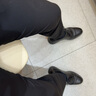 京東京造桑蠶絲休閑褲男夏季薄款冰爽西褲男直筒寬松商務(wù)黑31 曬單實(shí)拍圖