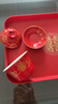 慶煦閣敬茶杯結(jié)婚 喜碗托盤(pán)套裝陪嫁碗筷杯子茶具套裝結(jié)婚改口婚慶用品 鎏金龍鳳呈祥【6件套+方形托盤(pán)】 曬單實(shí)拍圖