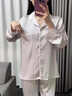 真絲睡衣女秋季長(cháng)袖送閨蜜送女友生日禮物純色簡(jiǎn)約家居服禮盒套裝 淺紫色【長(cháng)袖長(cháng)褲】 M 【建議80-105斤】 曬單實(shí)拍圖