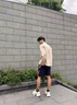 馬克華菲長袖襯衫男士春秋款輕薄透氣純色簡約翻領(lǐng)寬松外套 米灰L 曬單實拍圖