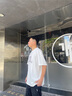 勁霸男裝（K-Boxing）【張名揚(yáng)同款】時(shí)尚潮流廓形拳擊印花男女款情侶T恤秋冬CTCN3726 米白（King款） XL 曬單實(shí)拍圖