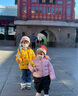 G.DUCKKIDS小黃鴨兒童棉服冬季嬰兒衣服男女童加厚棉衣小童寶寶棉襖加絨外套 白色花朵 90 尺碼1~2歲【 80-90cm】 曬單實拍圖