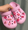 卡駱馳crocs洞洞鞋貝雅卡駱班輕便耐磨一腳蹬休閑鞋|205089 芭蕾粉/糖果粉-6TG 40 (250mm) 曬單實拍圖