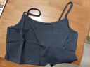 純棉超短款白色內搭吊帶背心女修身露臍外穿無(wú)袖上衣 黑色 XL 【106-120斤】 曬單實(shí)拍圖