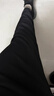 秋冬干活穿的褲子男耐磨臟上班工作勞保服華夫格褲直筒寬松運動松 黑色 2XL 曬單實拍圖