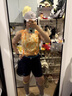 Flipbelt飛比特女士壓縮腰包短褲袋鼠褲3.0跑步比賽款吸濕排汗 靜夜黑 M  曬單實拍圖