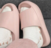 優(yōu)調(diào)負(fù)跟拖鞋女厚底居家防滑室內(nèi)拉筋前高后低踩屎感拖鞋夏 焦糖37-38 曬單實(shí)拍圖