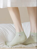 蓓樂(lè )妃夏季薄款女士襪子純棉100%全棉隱形防臭短襪新款可愛(ài)女童兒童船襪 5白英文 均碼 曬單實(shí)拍圖