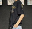 BOY LONDON【暗黑羅盤(pán)】春夏男女同款燙金印花潮牌短袖T恤N01906 黑印銀 M 曬單實(shí)拍圖