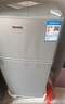 長城（GREAT WALL FRIDGE）家用迷你小冰箱小型冷凍冷藏保鮮宿舍出租房辦公室節(jié)能省電雙開門電冰箱 銀色108L【一級能效 全國聯(lián)保】 曬單實(shí)拍圖