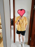 QVI高端品牌 亞麻短袖襯衫女2025夏季新款薄款寬松休閑顯瘦棉麻上衣 黃色 3XL 【建議146-175斤】 曬單實拍圖