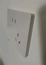 西門子（SIEMENS）插座面板套裝 斜五孔10只量販裝 86型暗裝電源插座 皓彩雅白 曬單實拍圖