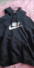 耐克（NIKE）女運動服冬季連帽薄絨衛(wèi)衣經(jīng)典舒適DQ5776-010 黑色 XL 曬單實拍圖