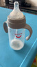 愛得利（evorie） 玻璃奶瓶 嬰兒奶瓶寬口徑帶手柄帶吸管奶瓶240ml（6個月+） 曬單實拍圖