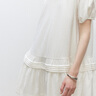 ONLY2025夏季新款甜美泡泡袖短袖娃娃裙短裙連衣裙女|125207015 A43奶油白色 S 曬單實(shí)拍圖