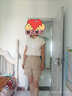 鹿依檸休閑褲女裝夏季2025新款韓版時尚百搭休閑顯瘦小個子闊腿短褲套裝 杏色襯衫+卡其褲子 XL 曬單實拍圖