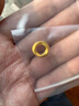 中國黃金足金莫比烏斯環(huán)黃金吊墜環(huán)形項鏈送女朋友生日七夕情人節(jié)禮物 金重約0.4g（贈金色銀鏈） 曬單實拍圖