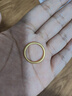 中國黃金（CHINA GOLD）古法素圈黃金戒指女士足金情侶對戒求婚七夕情人節(jié)禮物送女友老婆 古法素圈戒指約0.5g【甄選禮盒】 18#圈口 曬單實拍圖