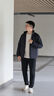 波司登（BOSIDENG）25年新款短款輕薄羽絨服男90絨戶(hù)外野營(yíng)登山旅游外套 黑色8056-經(jīng)典極簡(jiǎn)風(fēng) M 175/96A 體重約130-140斤 曬單實(shí)拍圖