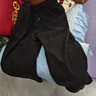 雅鹿加絨加厚羊羔絨闊腿褲子男秋冬季寬松燈芯絨潮流休閑直筒棉褲保暖 黑色【0401加絨高品質(zhì)】 3XL 160-180斤 曬單實(shí)拍圖