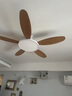 艾美特吸頂超薄吊扇燈家用客廳風(fēng)扇燈一體餐廳2026新款大風(fēng)力變頻臥室 原木色52寸-變頻6檔-調光-遙控 曬單實(shí)拍圖