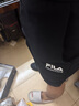 FILA 斐樂(lè )官方男士針織五分褲2025夏季新款時(shí)尚休閑舒適運動(dòng)短褲 正黑色-BK XL 180/88A/XL 曬單實(shí)拍圖