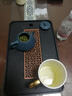 豪祥 輕奢高檔功夫茶盤(pán)家用客廳辦公簡(jiǎn)約小型瀝儲(chǔ)水式嵌入式茶具托臺(tái) 流窗蓄排兩用（黑）茶盤(pán)36-24 曬單實(shí)拍圖