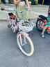 鳳凰折疊兒童自行車青少年男女孩6-8-10-12歲小學(xué)生中大童單車腳踏車 公主粉米胎學(xué)生車折疊輻條輪 22英寸（適合140-165cm） 曬單實(shí)拍圖