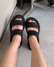 瑜品佳厚底拖鞋女夏外穿2025新款百搭超火涼拖鞋孕婦休閑沙灘涼鞋一字拖 37 曬單實(shí)拍圖