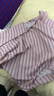 德瑪納（dme）【線條美學(xué)】夏法式復(fù)古條紋襯衫絲滑柔潤(rùn)舒適雪紡藏肉襯衣女上衣 曬單實(shí)拍圖