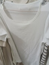 Olrain歐芮兒白色正肩短袖T恤女夏季新款時(shí)尚簡(jiǎn)約百搭顯瘦上衣女 梔子白 XL 曬單實(shí)拍圖